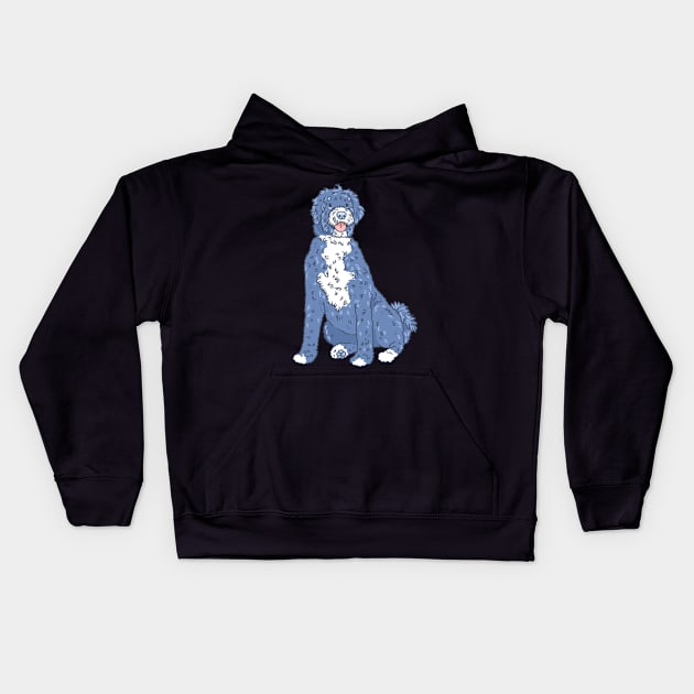 Portuguese Water Dog Kids Hoodie by Csieben